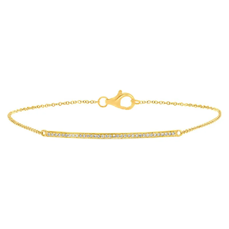 Diamond Bar Bracelet