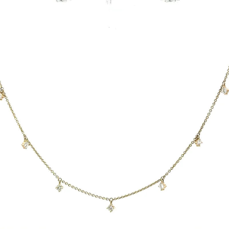 7 - Diamond Station Necklace