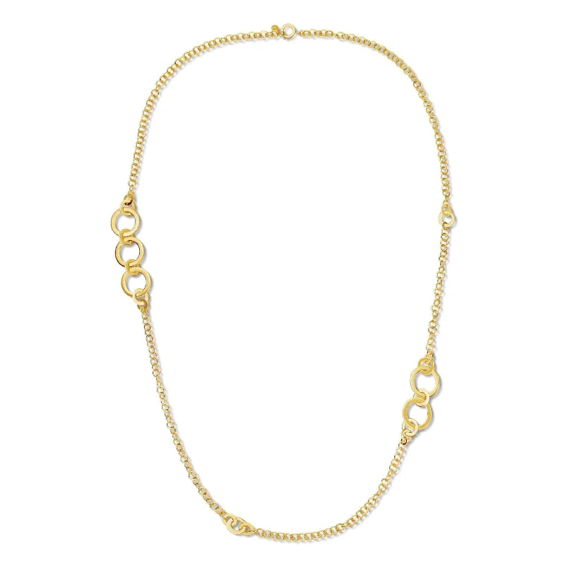 Cadar 18K Yellow Gold Solo Link Diamond Necklace