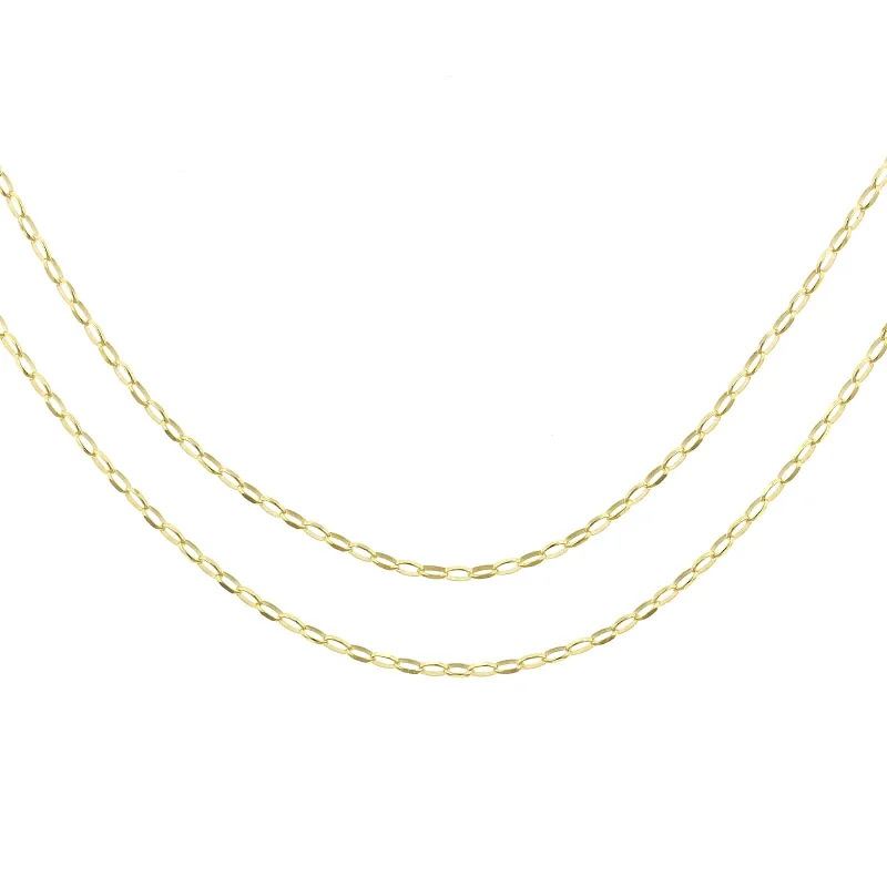 14K Yellow Gold Belcher Chain