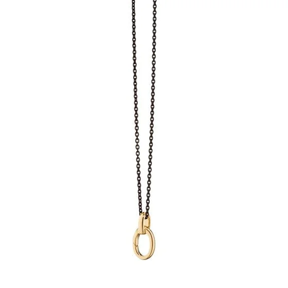 18K Yellow Gold and Steel Enhancer Chain