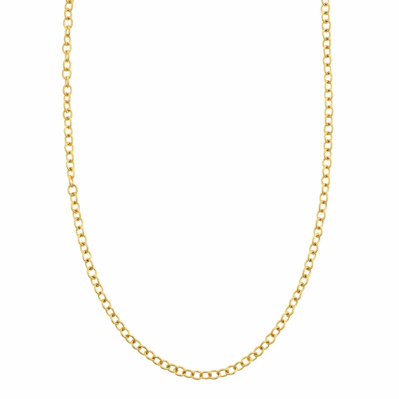 Suzy Landa 18K Yellow Gold 18" Small Round Link Chain Necklace