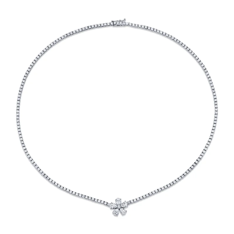 Flower Diamond Necklace