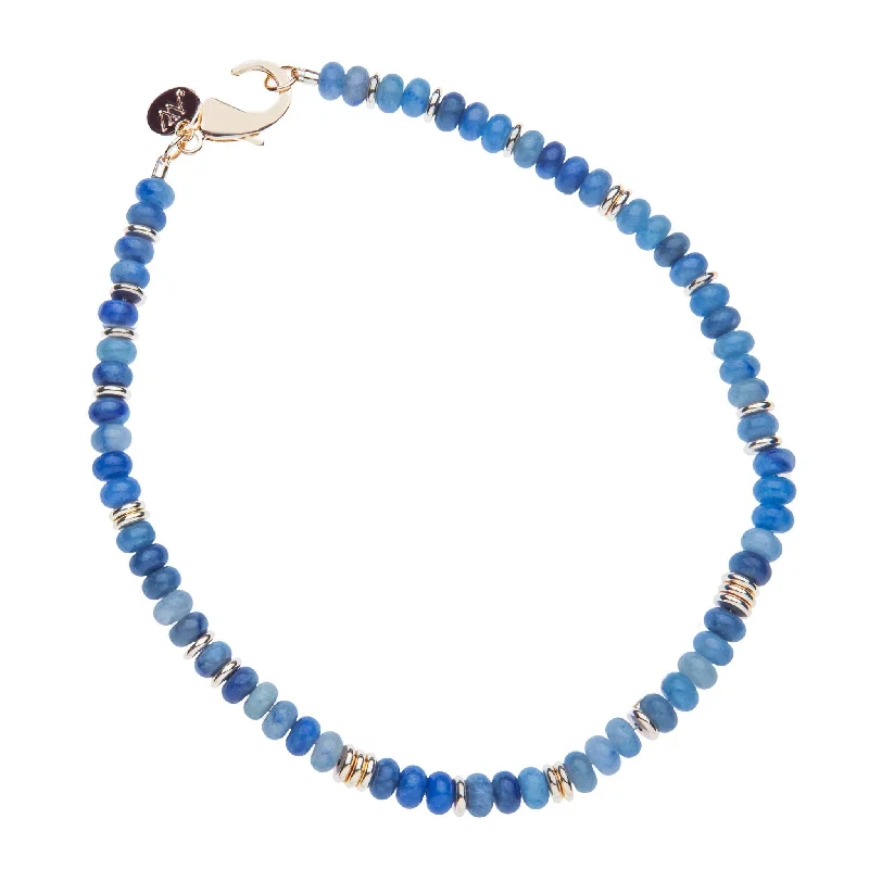 Jane Win Kyanite Gumdrop Beaded Necklace