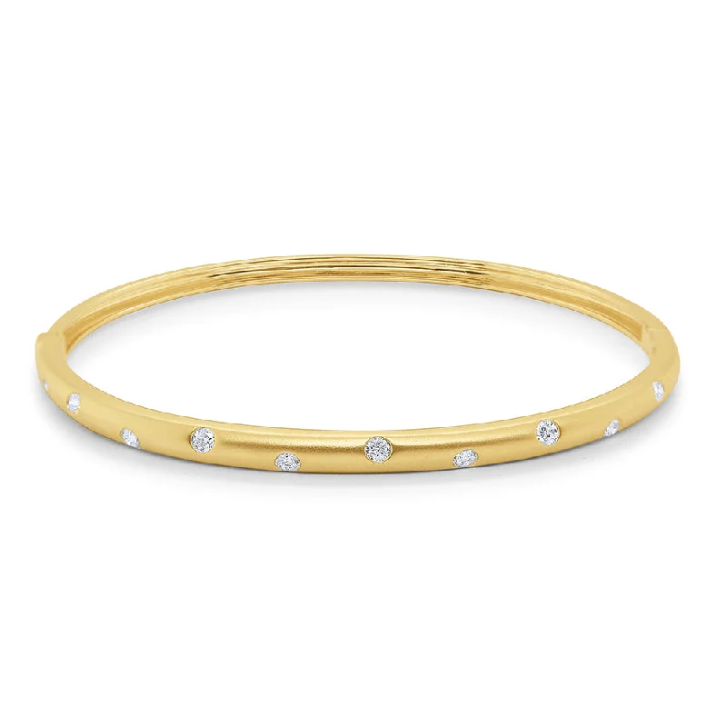 KC Designs 14k Gold and Diamond Bangle Bracelet