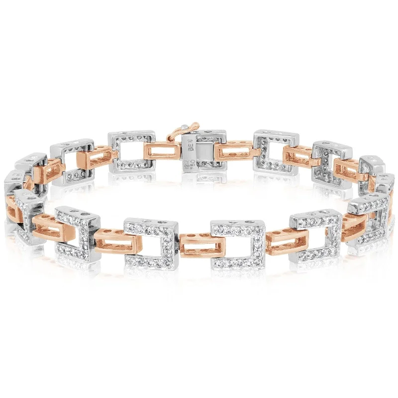 Mixed Link Diamond Bracelet