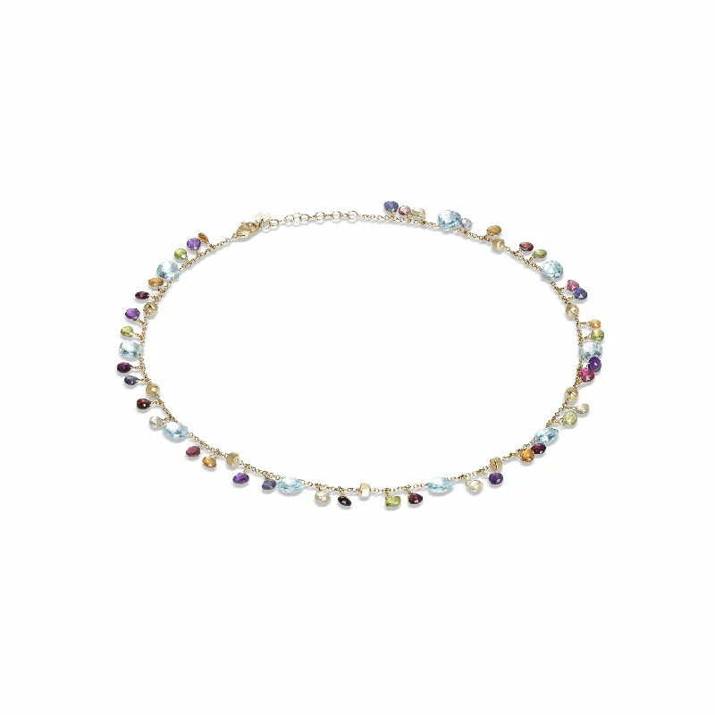 Marco Bicego Paradise 18K Yellow Gold Multi Stone Necklace