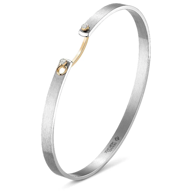 NOUVEL HERITAGE Titanium Paris From the Sky Mood Diamond Bangle