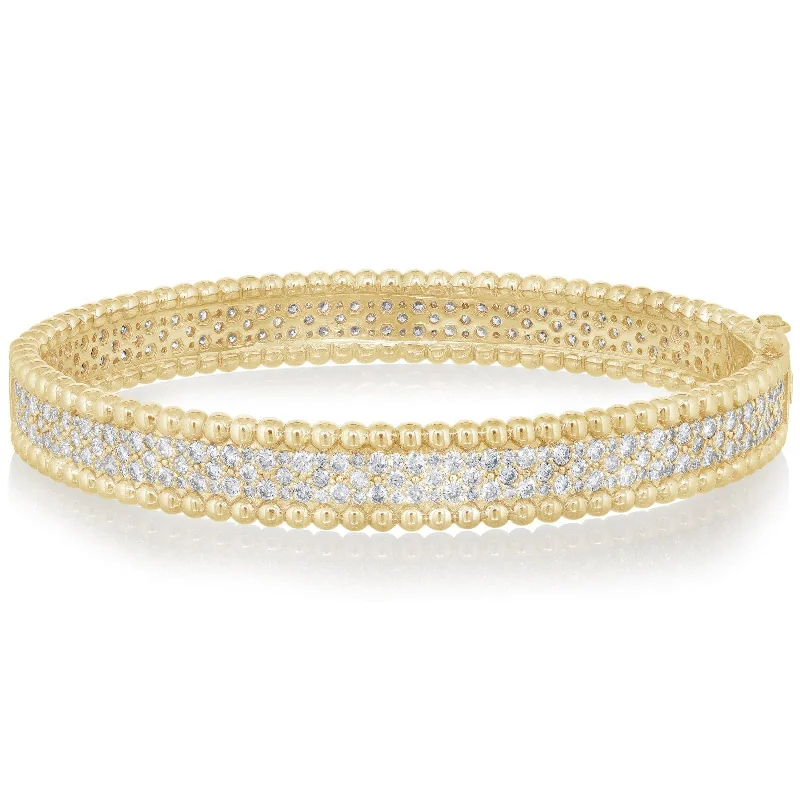 Pave Diamond Bangle Bracelet