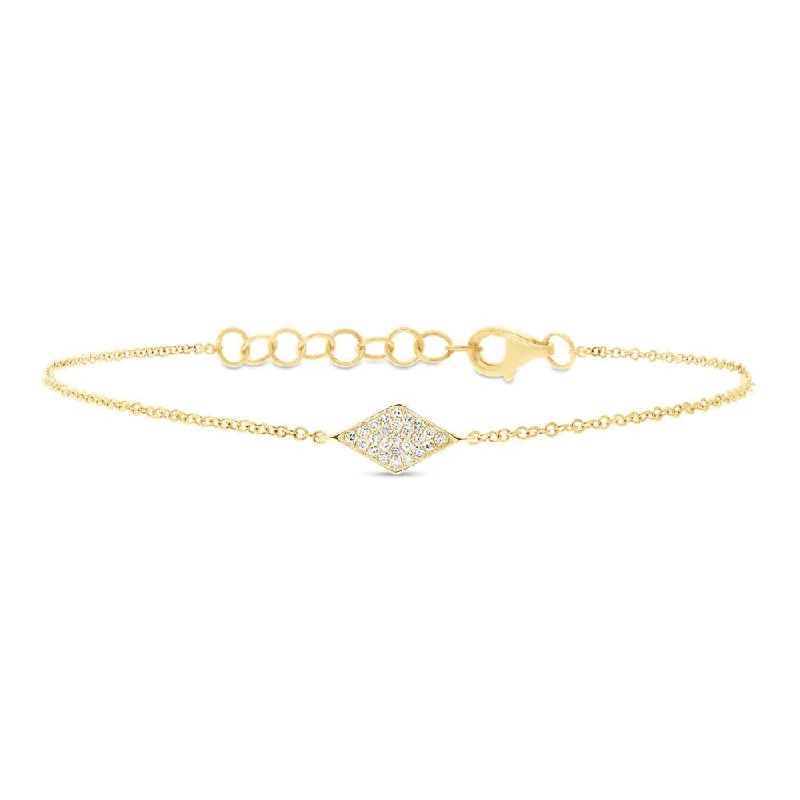 Pavé Diamond Shape Bracelet