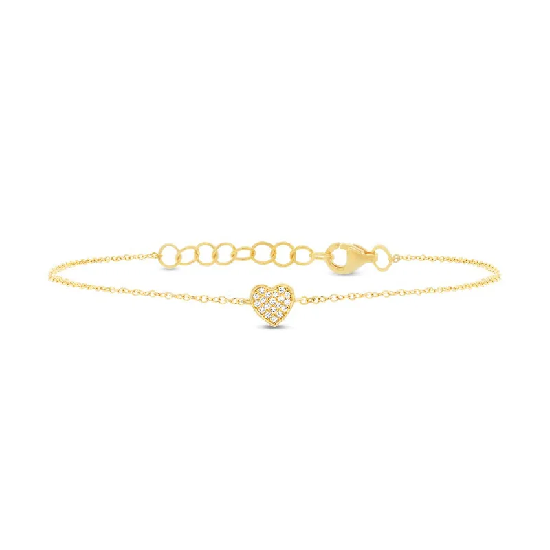 Pavé Heart Bracelet