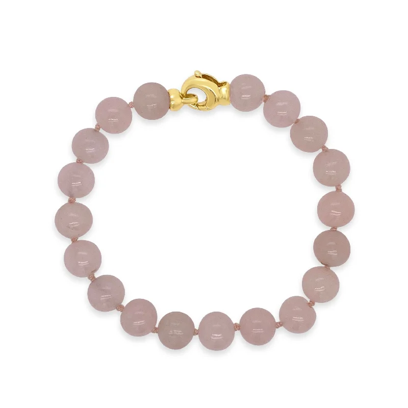 Rose Quartz Bead Bracelet