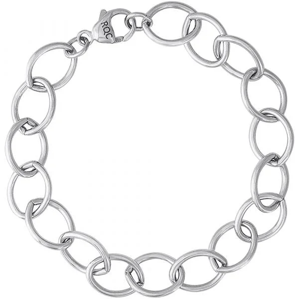 Single Link Open Curb Classic Bracelet