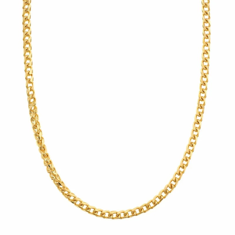 14K Yellow Gold Franco Chain Necklace